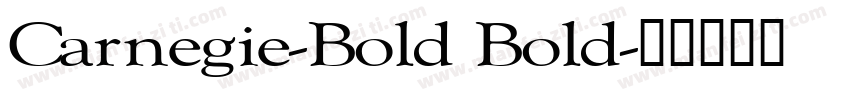 Carnegie-Bold Bold字体转换